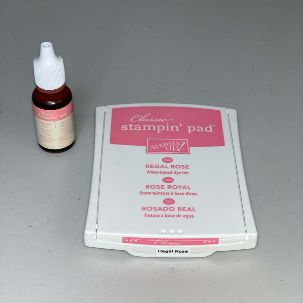 Stampin Up Ink Pad Regal Rose Pink Classic Refill Ink Bottle Set Scrapbook Craft